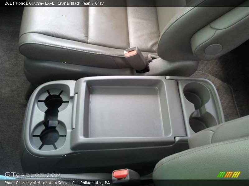 Crystal Black Pearl / Gray 2011 Honda Odyssey EX-L