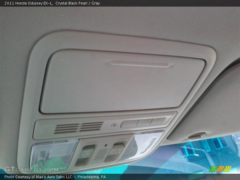 Crystal Black Pearl / Gray 2011 Honda Odyssey EX-L