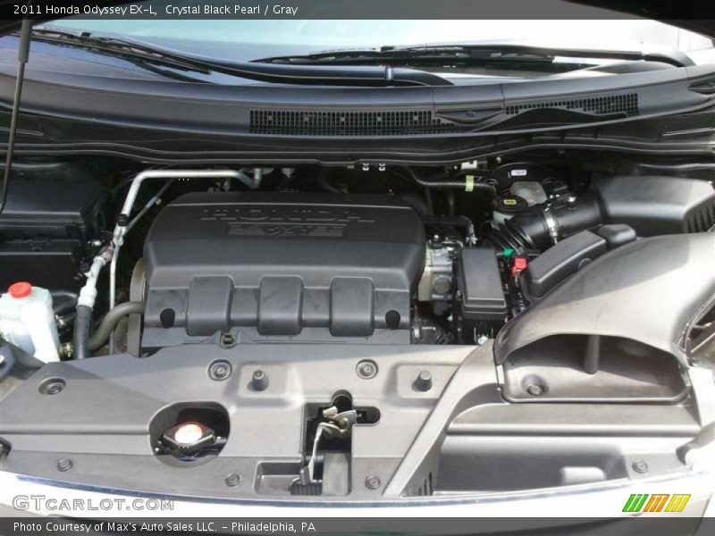Crystal Black Pearl / Gray 2011 Honda Odyssey EX-L