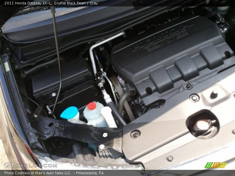 Crystal Black Pearl / Gray 2011 Honda Odyssey EX-L