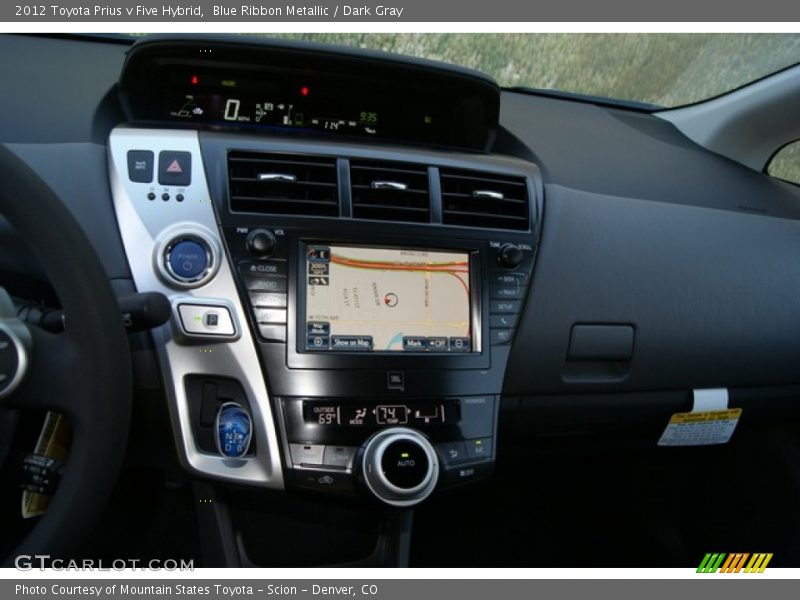 Controls of 2012 Prius v Five Hybrid