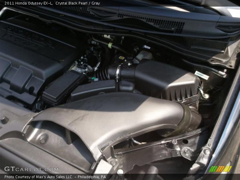 Crystal Black Pearl / Gray 2011 Honda Odyssey EX-L