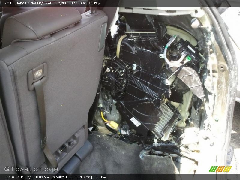 Crystal Black Pearl / Gray 2011 Honda Odyssey EX-L