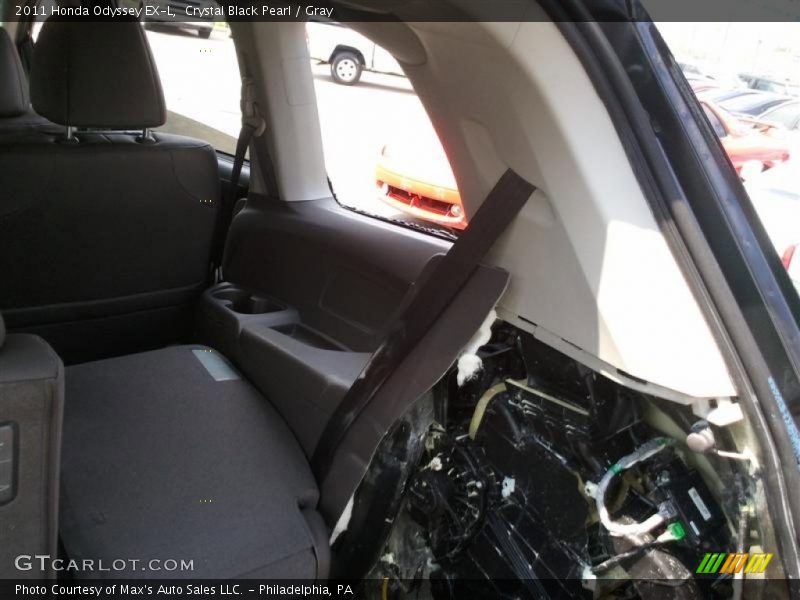 Crystal Black Pearl / Gray 2011 Honda Odyssey EX-L