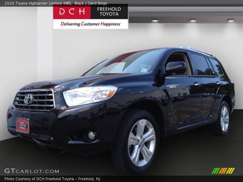 Black / Sand Beige 2010 Toyota Highlander Limited 4WD