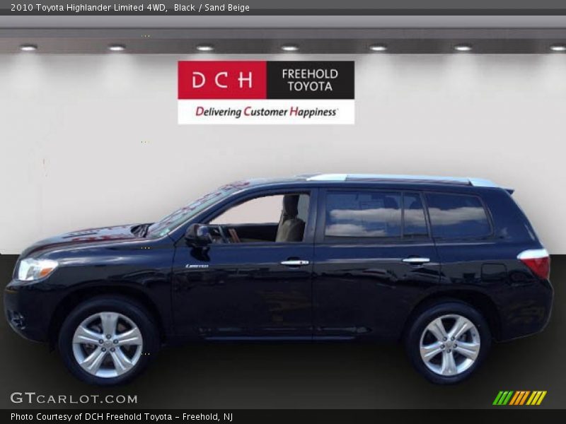 Black / Sand Beige 2010 Toyota Highlander Limited 4WD