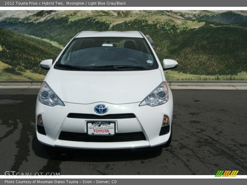 Moonglow / Light Blue Gray/Black 2012 Toyota Prius c Hybrid Two