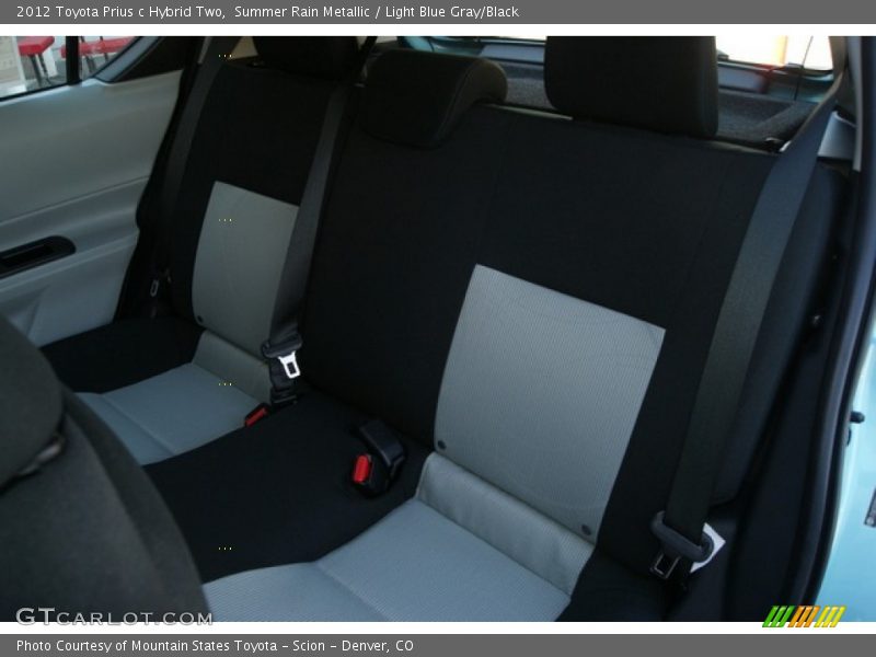 Summer Rain Metallic / Light Blue Gray/Black 2012 Toyota Prius c Hybrid Two