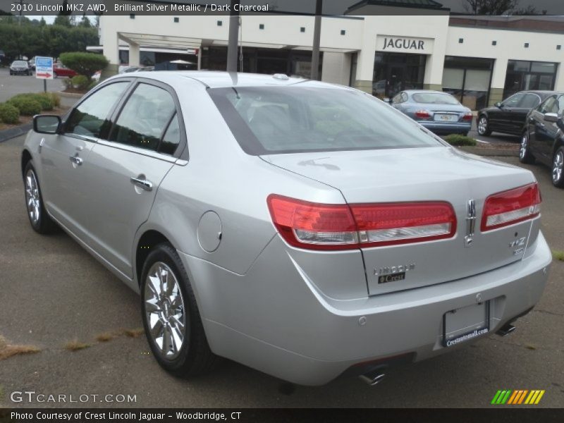 Brilliant Silver Metallic / Dark Charcoal 2010 Lincoln MKZ AWD