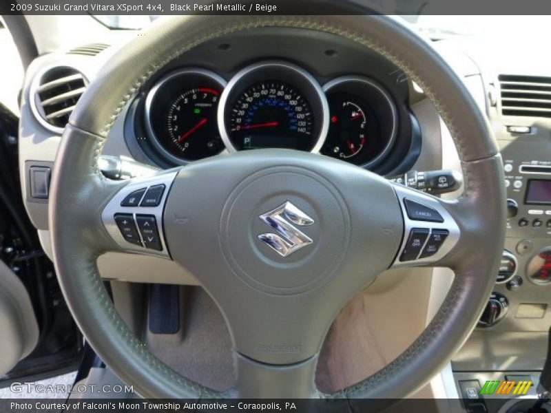 Black Pearl Metallic / Beige 2009 Suzuki Grand Vitara XSport 4x4