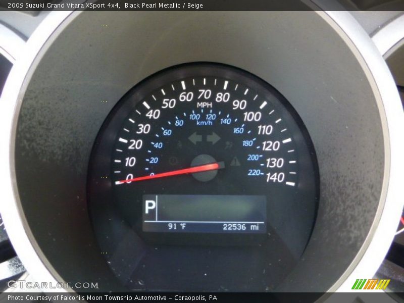 Black Pearl Metallic / Beige 2009 Suzuki Grand Vitara XSport 4x4