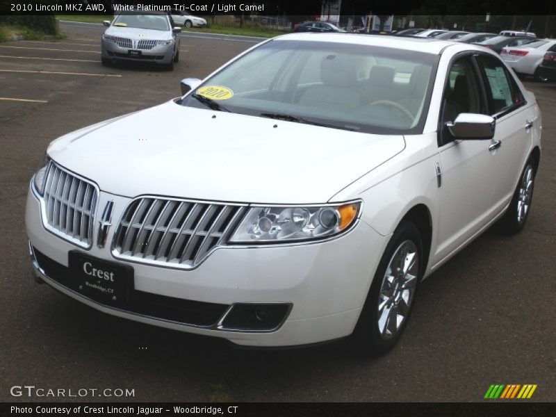 White Platinum Tri-Coat / Light Camel 2010 Lincoln MKZ AWD