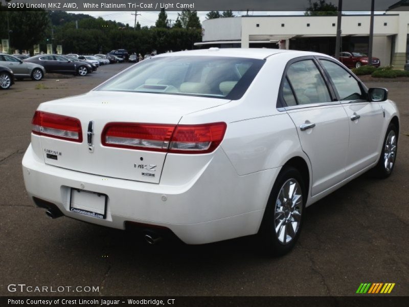 White Platinum Tri-Coat / Light Camel 2010 Lincoln MKZ AWD