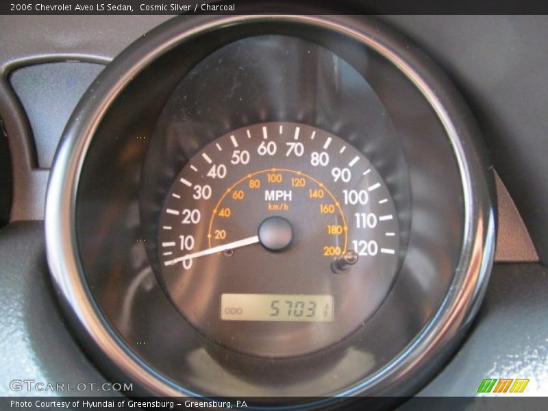 Cosmic Silver / Charcoal 2006 Chevrolet Aveo LS Sedan