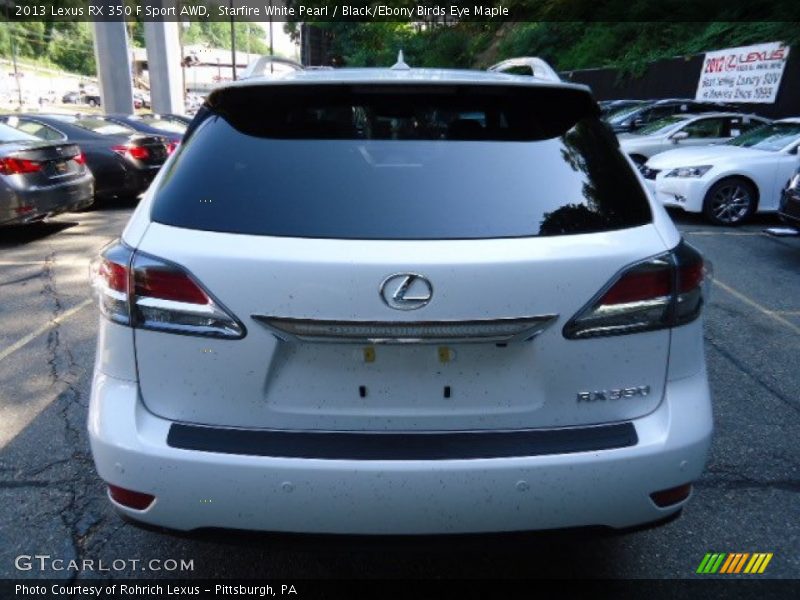 Starfire White Pearl / Black/Ebony Birds Eye Maple 2013 Lexus RX 350 F Sport AWD