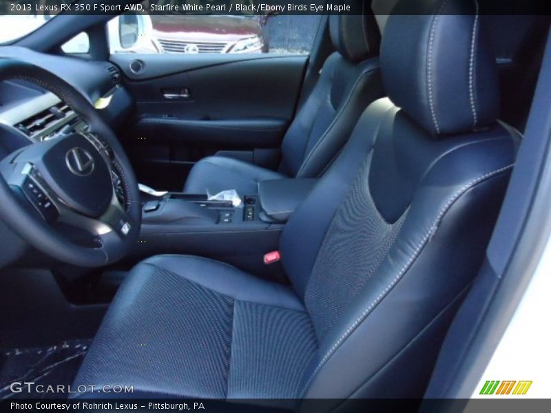 Front Seat of 2013 RX 350 F Sport AWD