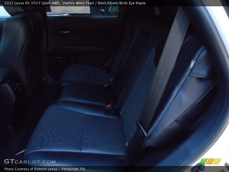 Starfire White Pearl / Black/Ebony Birds Eye Maple 2013 Lexus RX 350 F Sport AWD