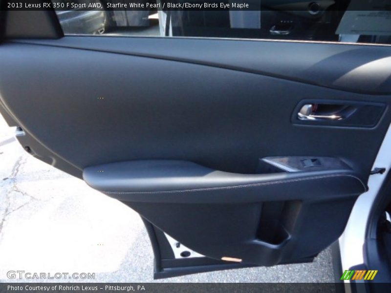 Starfire White Pearl / Black/Ebony Birds Eye Maple 2013 Lexus RX 350 F Sport AWD