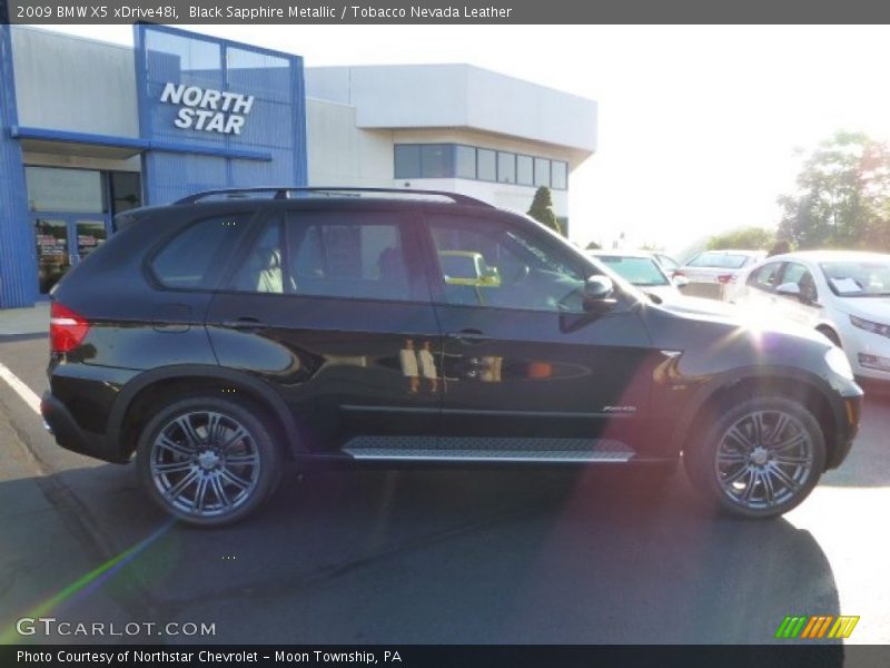 Black Sapphire Metallic / Tobacco Nevada Leather 2009 BMW X5 xDrive48i