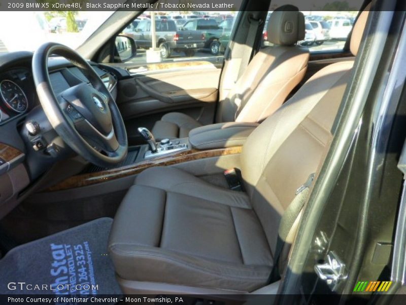 Black Sapphire Metallic / Tobacco Nevada Leather 2009 BMW X5 xDrive48i