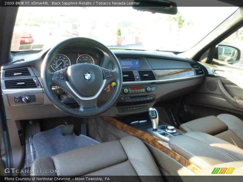 Tobacco Nevada Leather Interior - 2009 X5 xDrive48i 