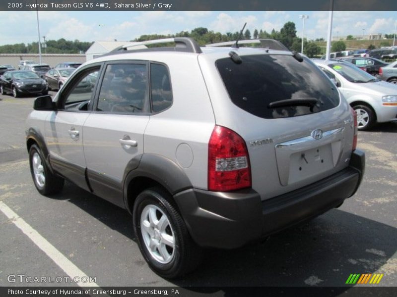 Sahara Silver / Gray 2005 Hyundai Tucson GLS V6 4WD