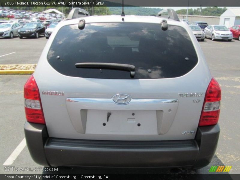 Sahara Silver / Gray 2005 Hyundai Tucson GLS V6 4WD