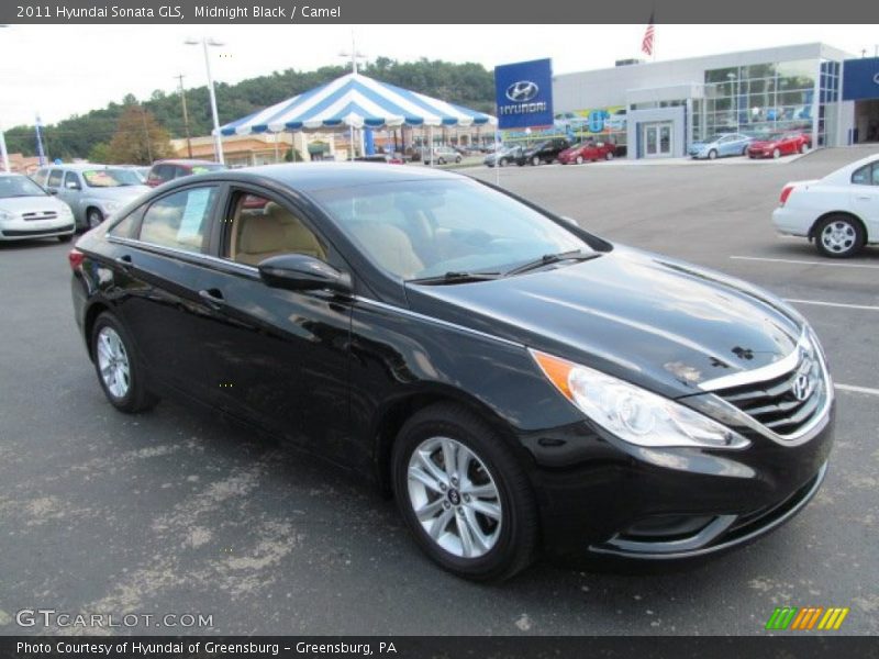 Midnight Black / Camel 2011 Hyundai Sonata GLS