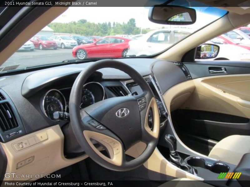 Midnight Black / Camel 2011 Hyundai Sonata GLS