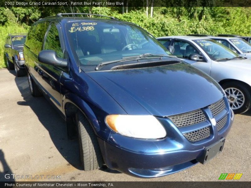 Patriot Blue Pearl / Navy Blue 2002 Dodge Grand Caravan Sport