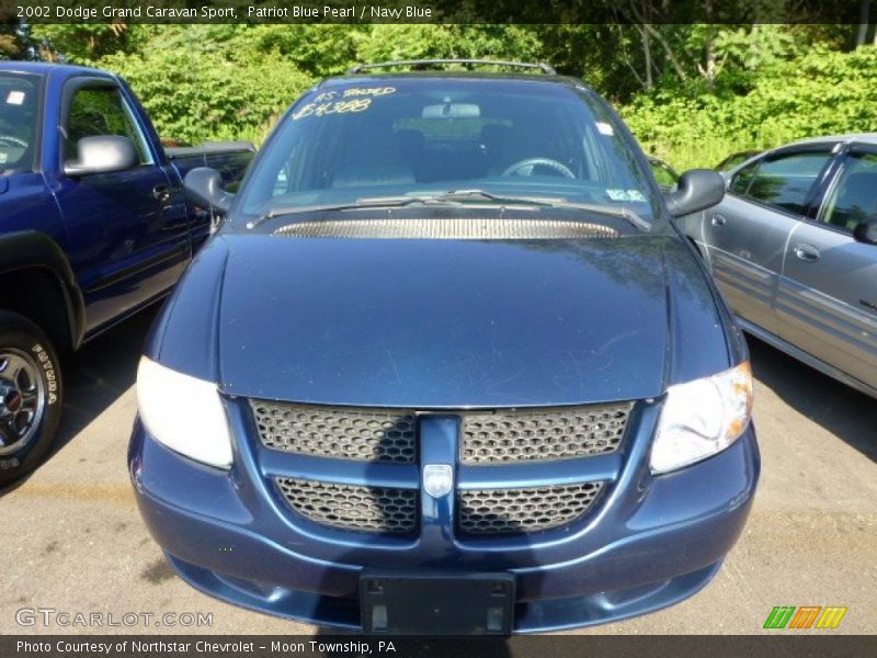 Patriot Blue Pearl / Navy Blue 2002 Dodge Grand Caravan Sport