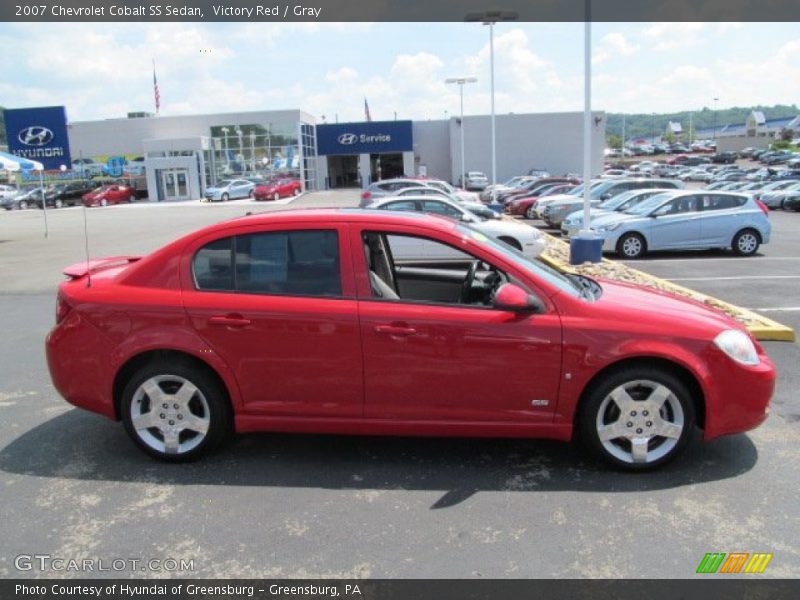 Victory Red / Gray 2007 Chevrolet Cobalt SS Sedan