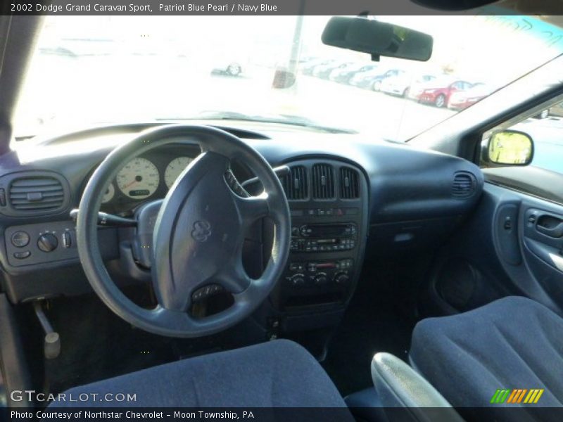 Patriot Blue Pearl / Navy Blue 2002 Dodge Grand Caravan Sport