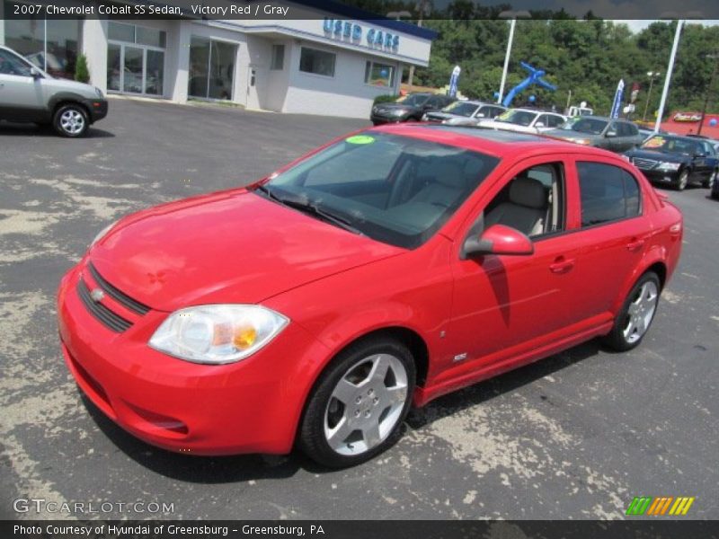 Victory Red / Gray 2007 Chevrolet Cobalt SS Sedan