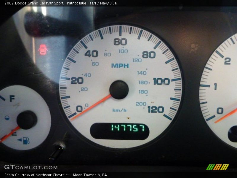 Patriot Blue Pearl / Navy Blue 2002 Dodge Grand Caravan Sport
