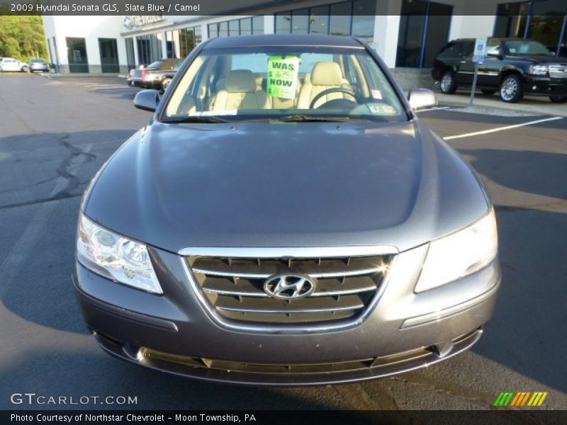 Slate Blue / Camel 2009 Hyundai Sonata GLS