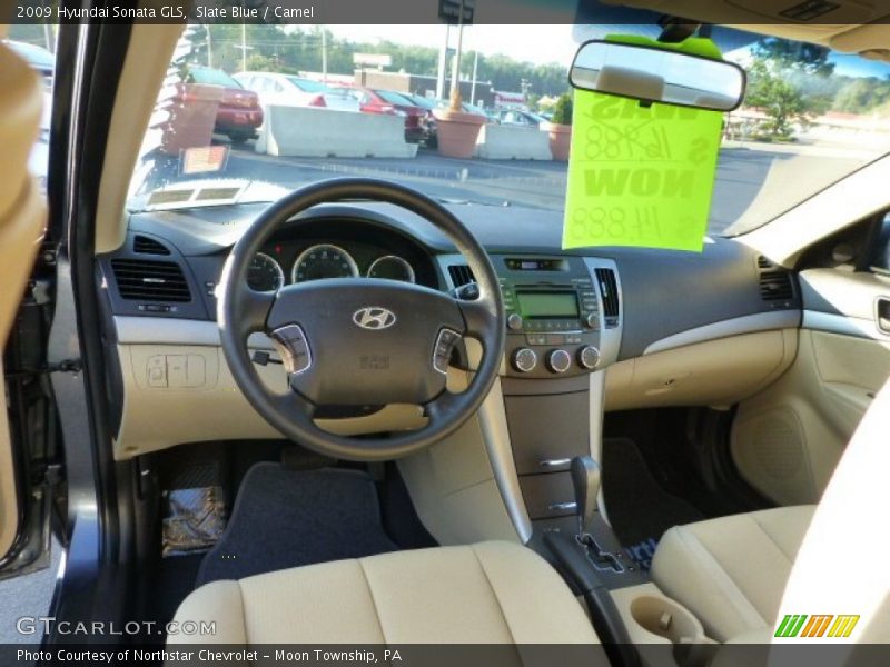 Slate Blue / Camel 2009 Hyundai Sonata GLS