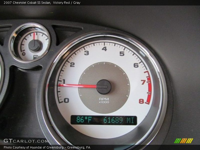 Victory Red / Gray 2007 Chevrolet Cobalt SS Sedan