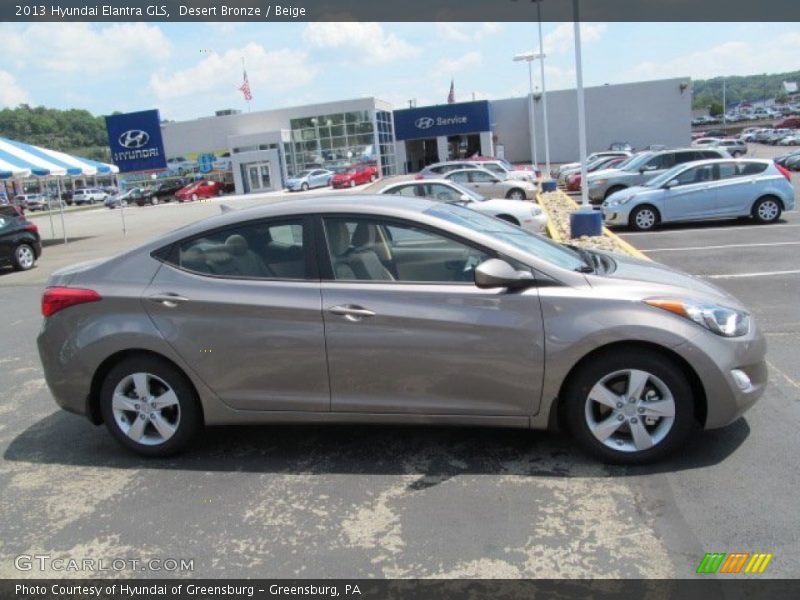 Desert Bronze / Beige 2013 Hyundai Elantra GLS