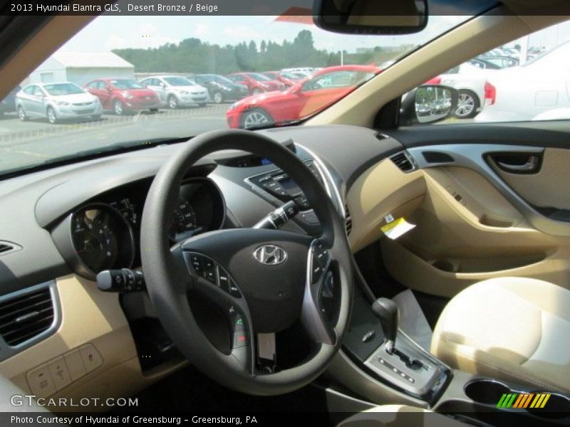 Desert Bronze / Beige 2013 Hyundai Elantra GLS