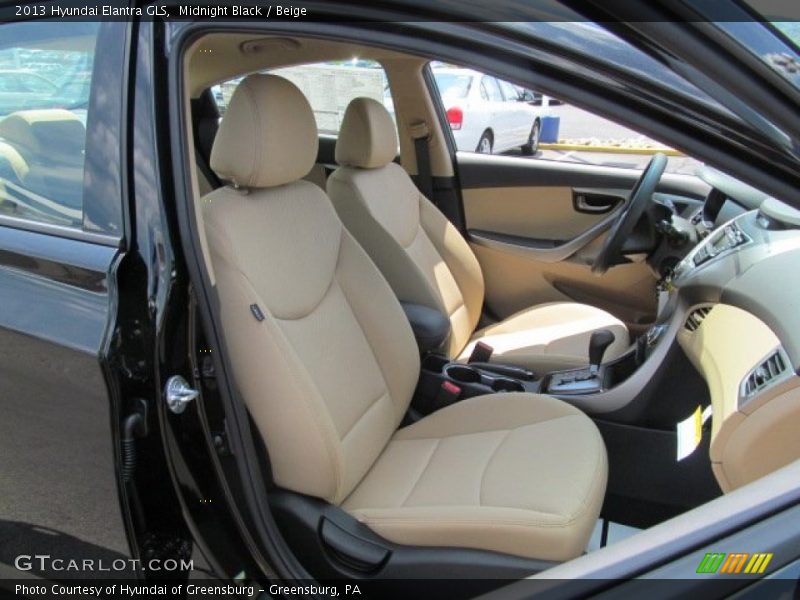 Midnight Black / Beige 2013 Hyundai Elantra GLS