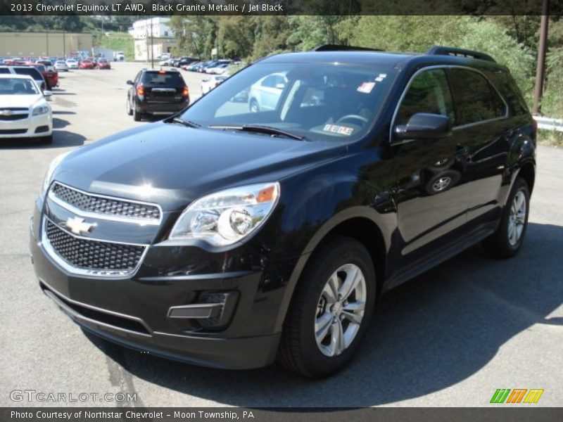 Black Granite Metallic / Jet Black 2013 Chevrolet Equinox LT AWD