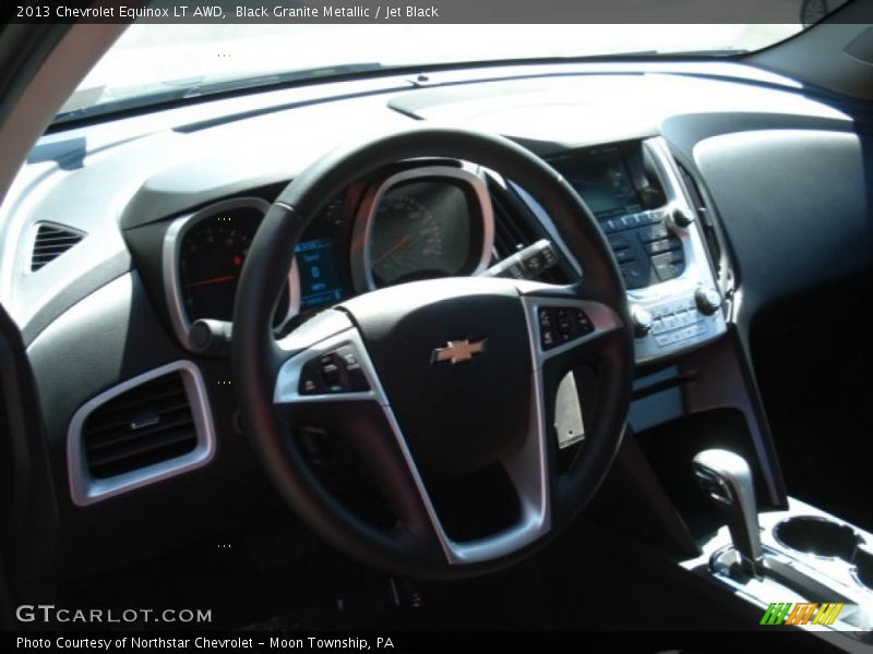 Black Granite Metallic / Jet Black 2013 Chevrolet Equinox LT AWD
