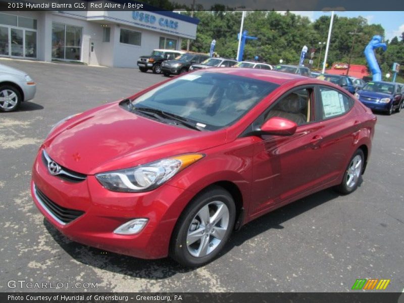 Red Allure / Beige 2013 Hyundai Elantra GLS