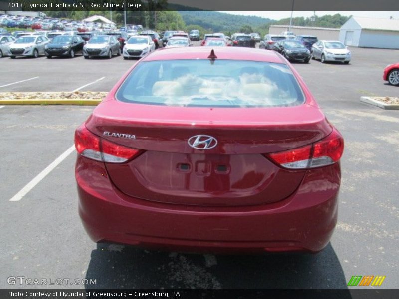 Red Allure / Beige 2013 Hyundai Elantra GLS