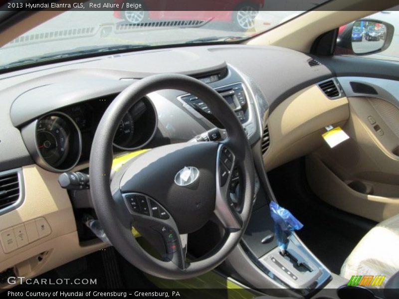 Red Allure / Beige 2013 Hyundai Elantra GLS