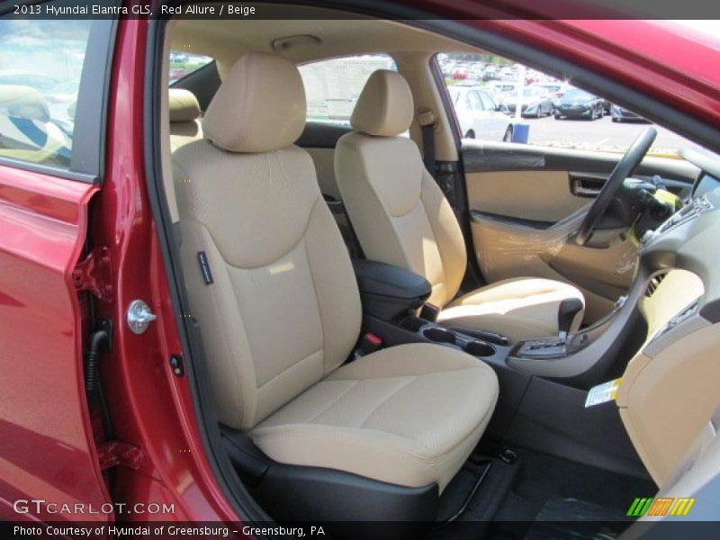 Red Allure / Beige 2013 Hyundai Elantra GLS