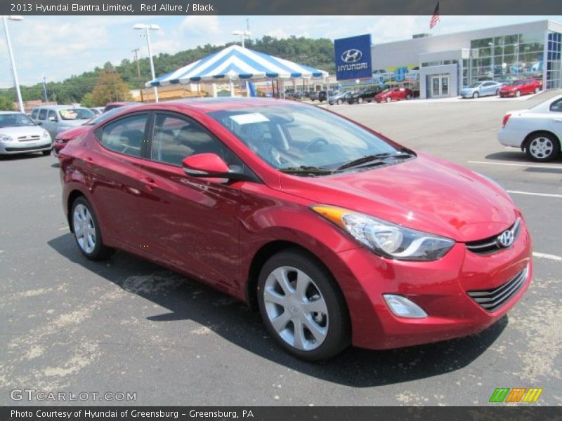 Red Allure / Black 2013 Hyundai Elantra Limited
