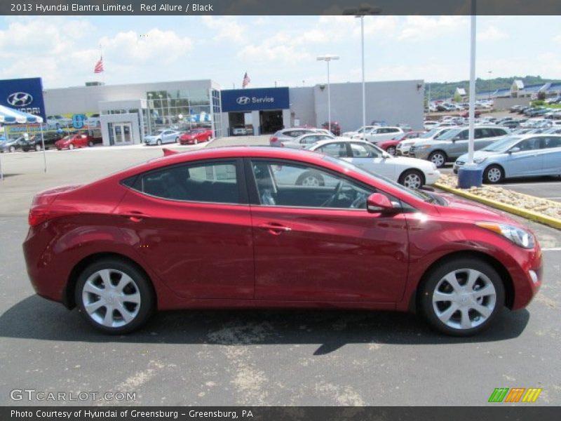 Red Allure / Black 2013 Hyundai Elantra Limited