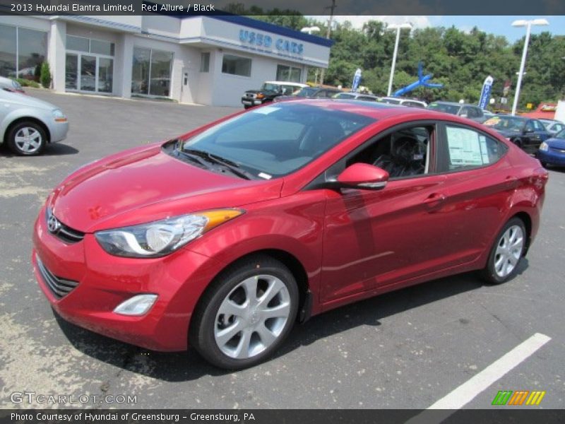 Red Allure / Black 2013 Hyundai Elantra Limited